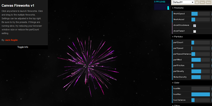 Canvas Fireworks v1