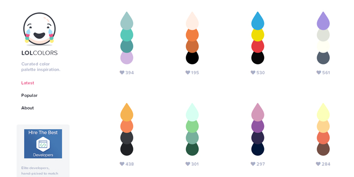 配色に悩む方は Lol Colors がオススメ Webデザイン Webデザイナースクール