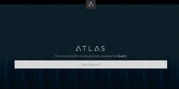 シンプルデザインのグラフデータを入手できる「Atlas」