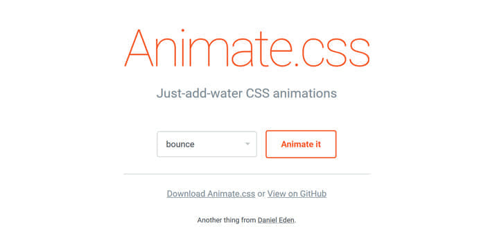 CSS3で手軽にボタンアニメーションを作れる「Animate.css」