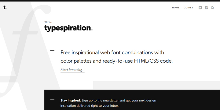 オシャレなWebフォントは「Typespiration」で探そう