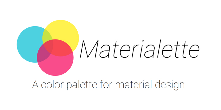マテリアルデザインのカラーパレットをいつでも呼び出せる「Materialette」