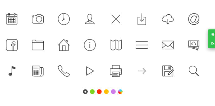 「Icons8」のフラットアイコン素材例