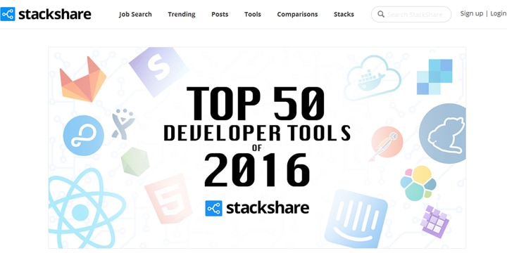 エンジニア必見！2016年の開発ツールトップ50をStackShareが発表